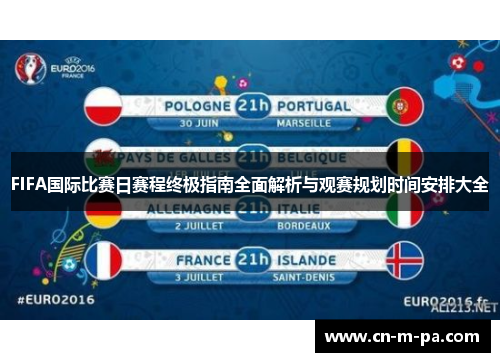 FIFA国际比赛日赛程终极指南全面解析与观赛规划时间安排大全